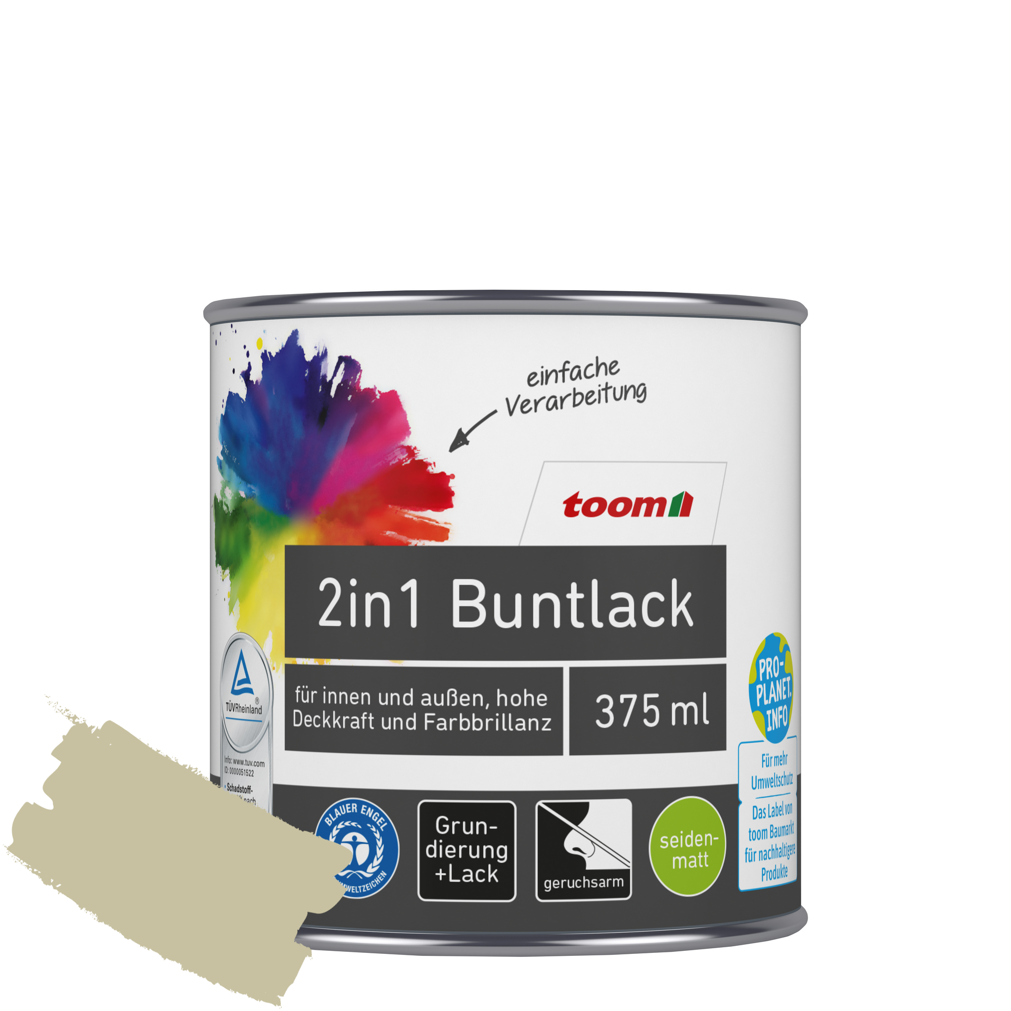 2in1 Buntlack 'Salbeiduft' zartgrün seidenmatt 375 ml + product picture