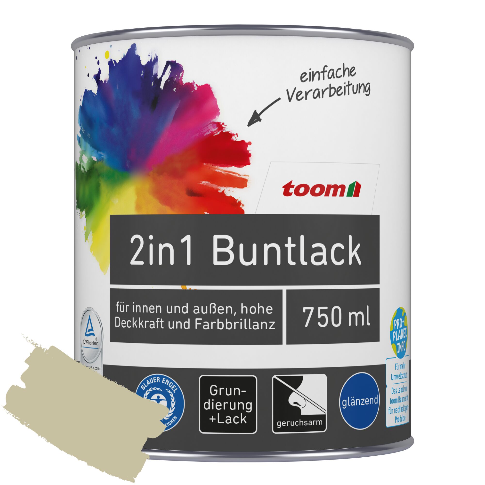 toom 2in1 Buntlack Salbeiduft 750 ml