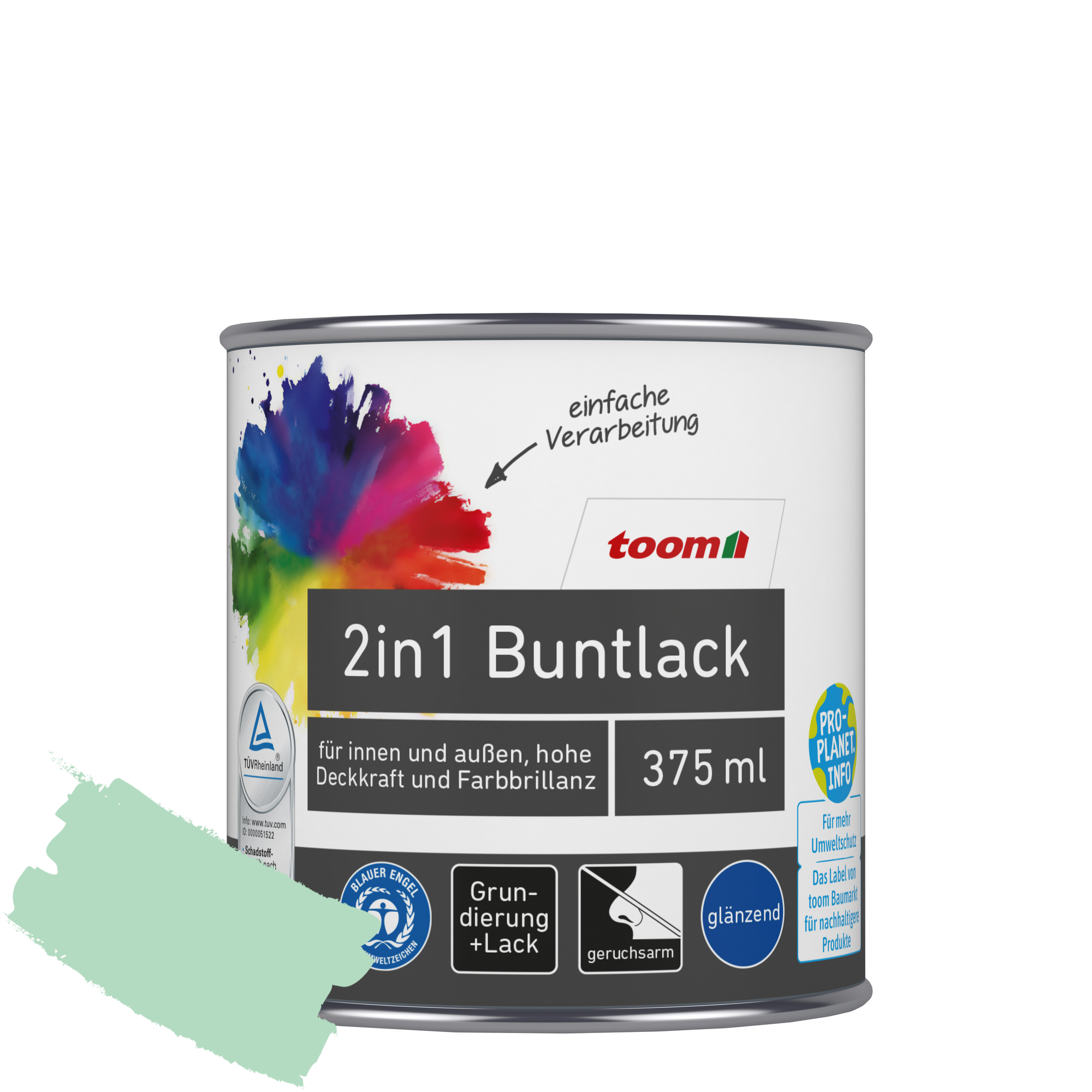 2in1 Buntlack minzgrün glänzend 375 ml + product picture