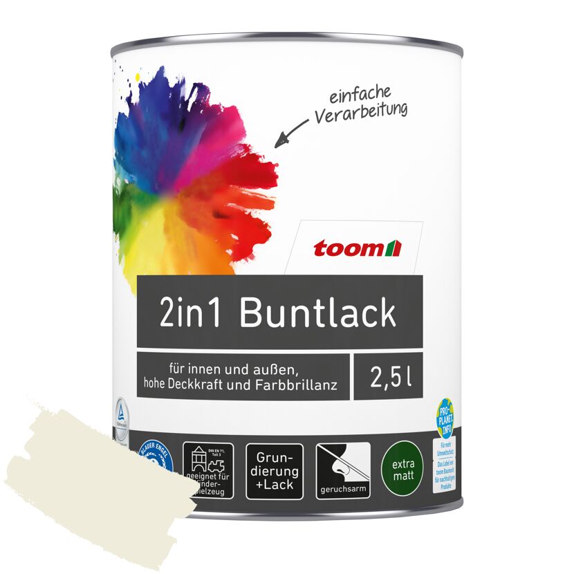 toom 2in1 Buntlack Eisblume 2,5l