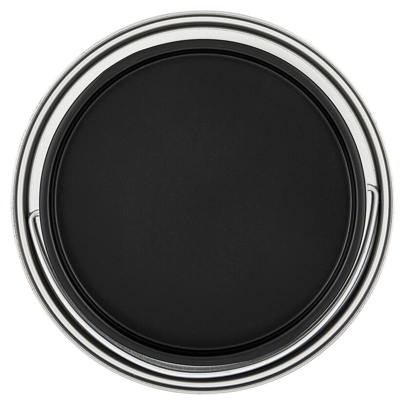 Dose mit schwarzem 2in1 Buntlack extramatt