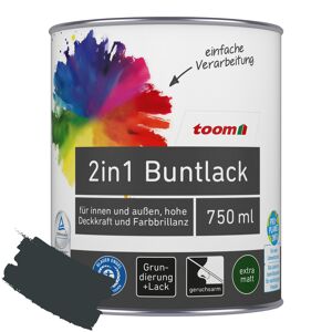 2in1 Buntlack 'Schattenspiel' anthrazitfarben matt 750 ml