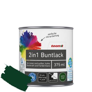 2in1 Buntlack 'Morgentau' moosgrün matt 375 ml