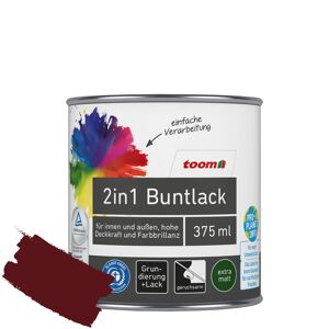 2in1 Buntlack 'Abendrot' purpurrot matt 375 ml