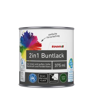 2in1 Buntlack 'Schattenspiel' anthrazitfarben matt 375 ml
