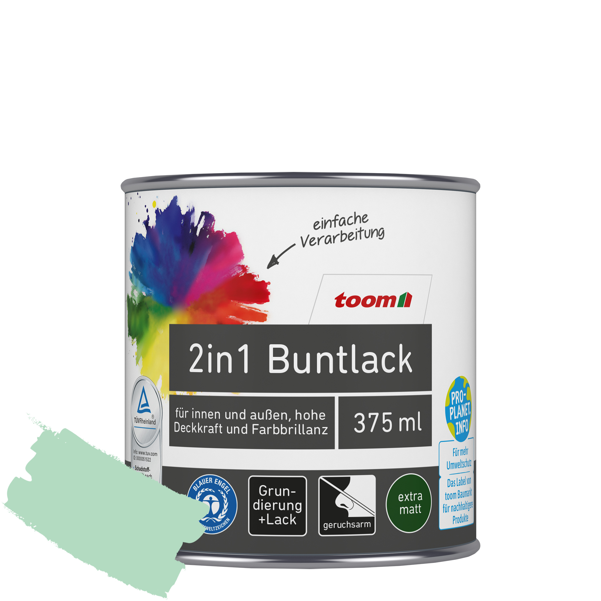 2in1 Buntlack minzgrün matt 375 ml + product picture