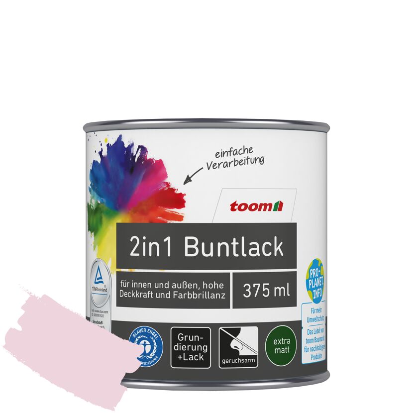 2in1 Buntlack 'Flamingo' rosa matt 375 ml