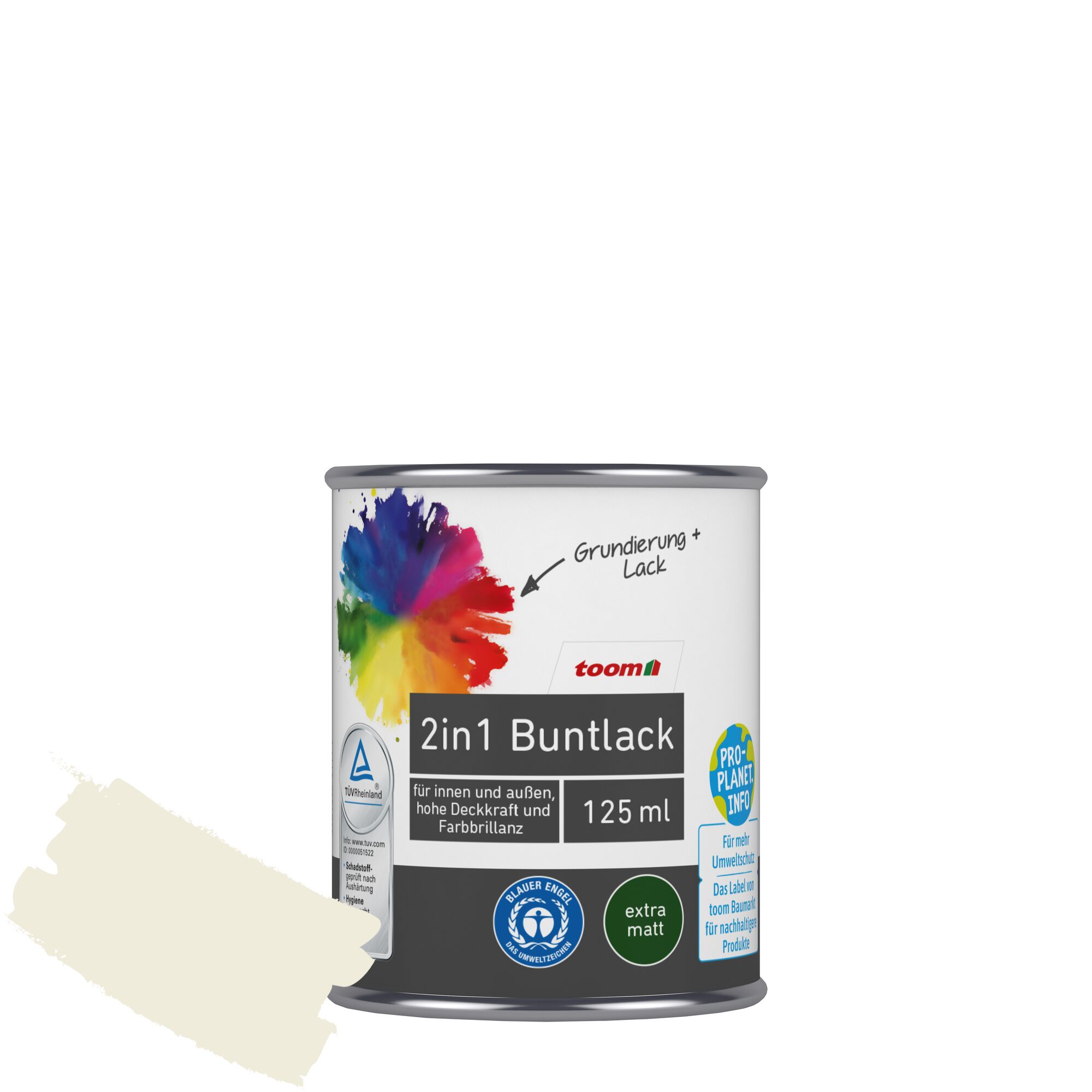 toom 2in1 Buntlack Eisblume 125 ml