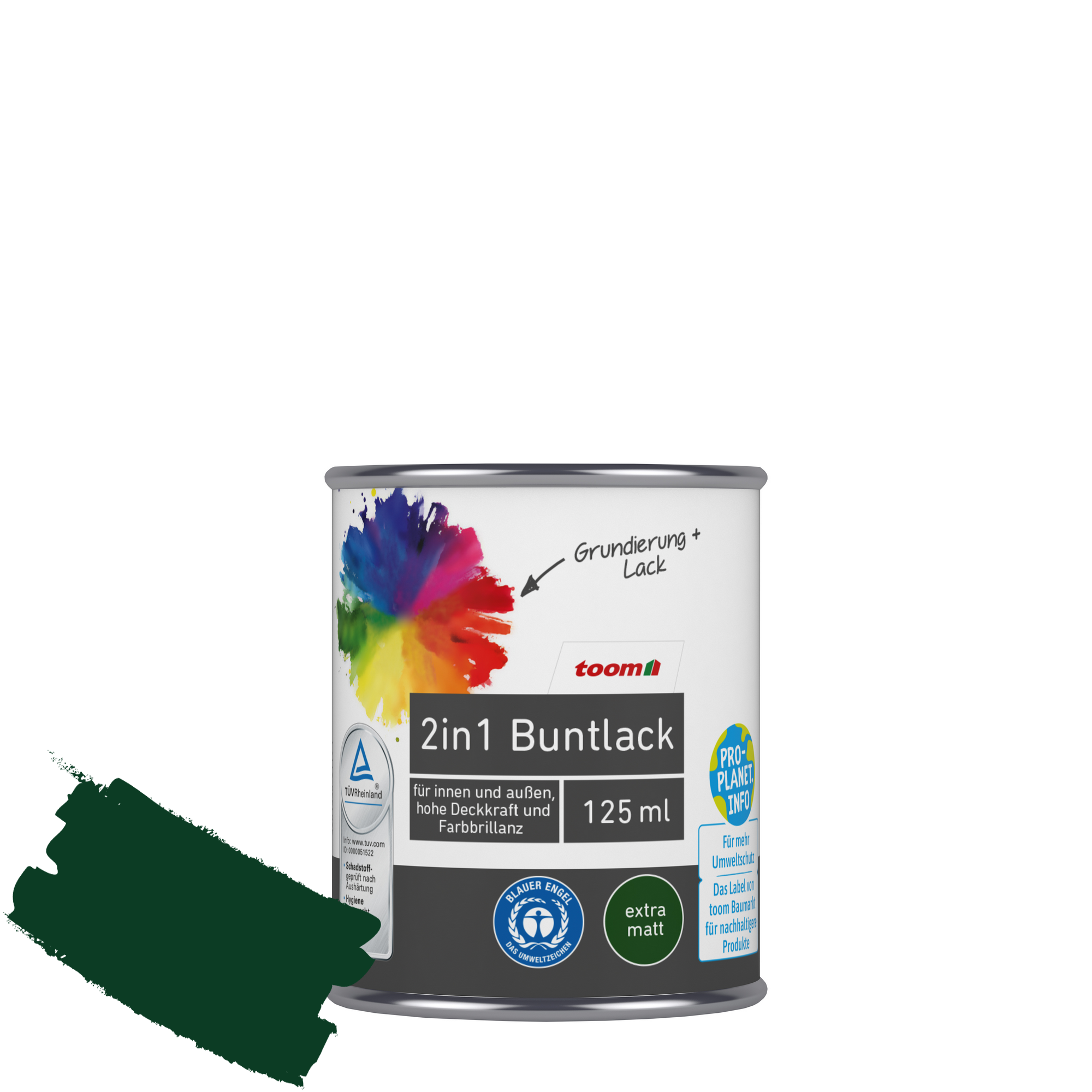 Dose 2in1 Buntlack, extra matt, 125 ml
