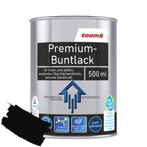 Premium-Buntlack tiefschwarz glänzend 500 ml
