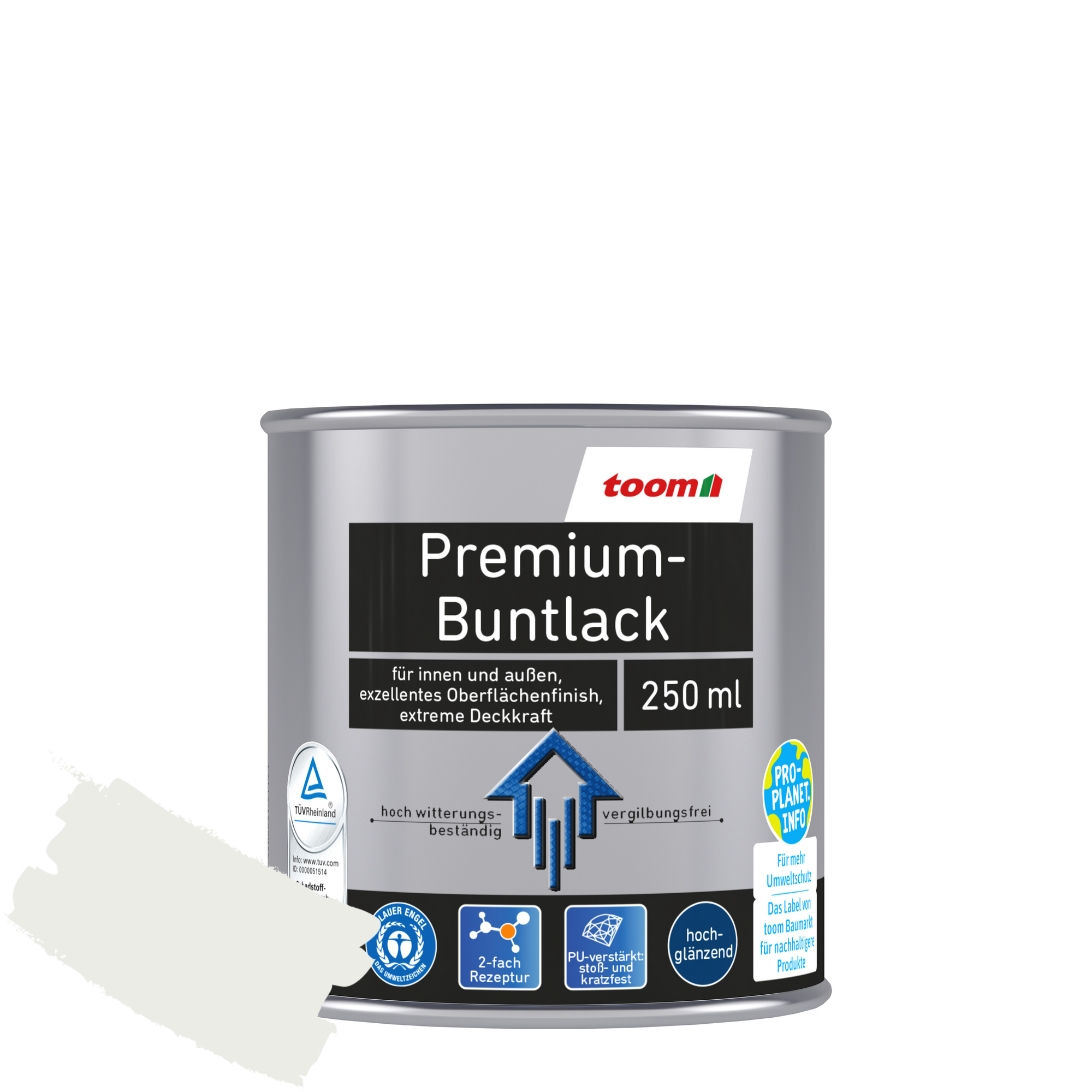 Premium-Buntlack signalweiß glänzend 250 ml + product picture