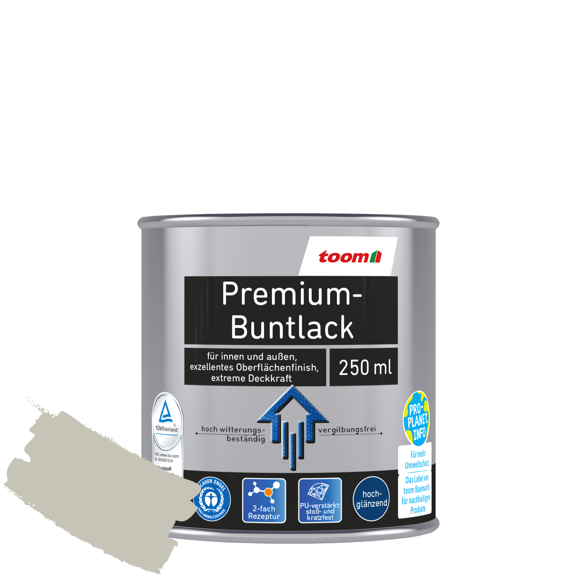 Premium-Buntlack taupe glänzend 250 ml + product picture