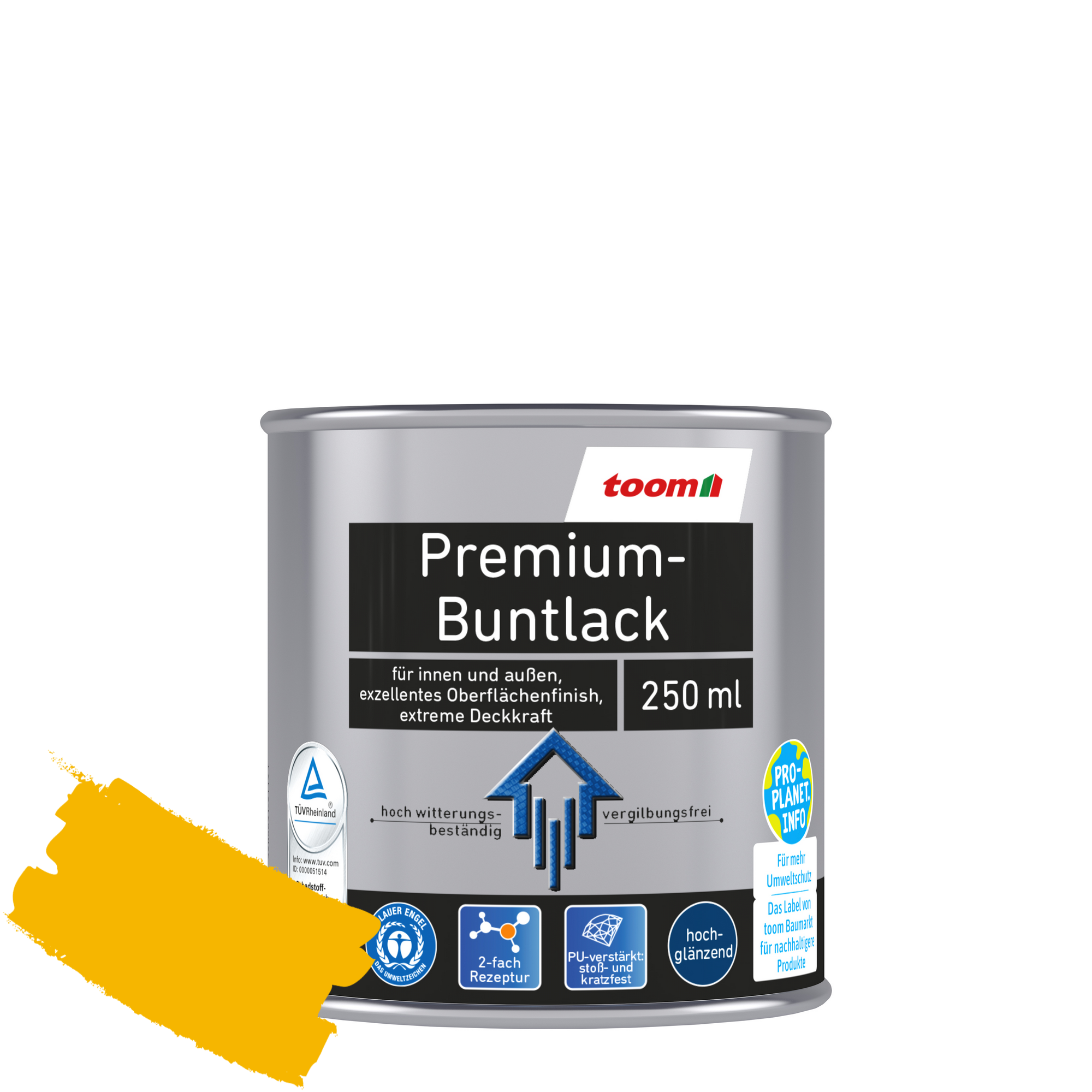 Premium-Buntlack rapsgelb glänzend 250 ml + product picture