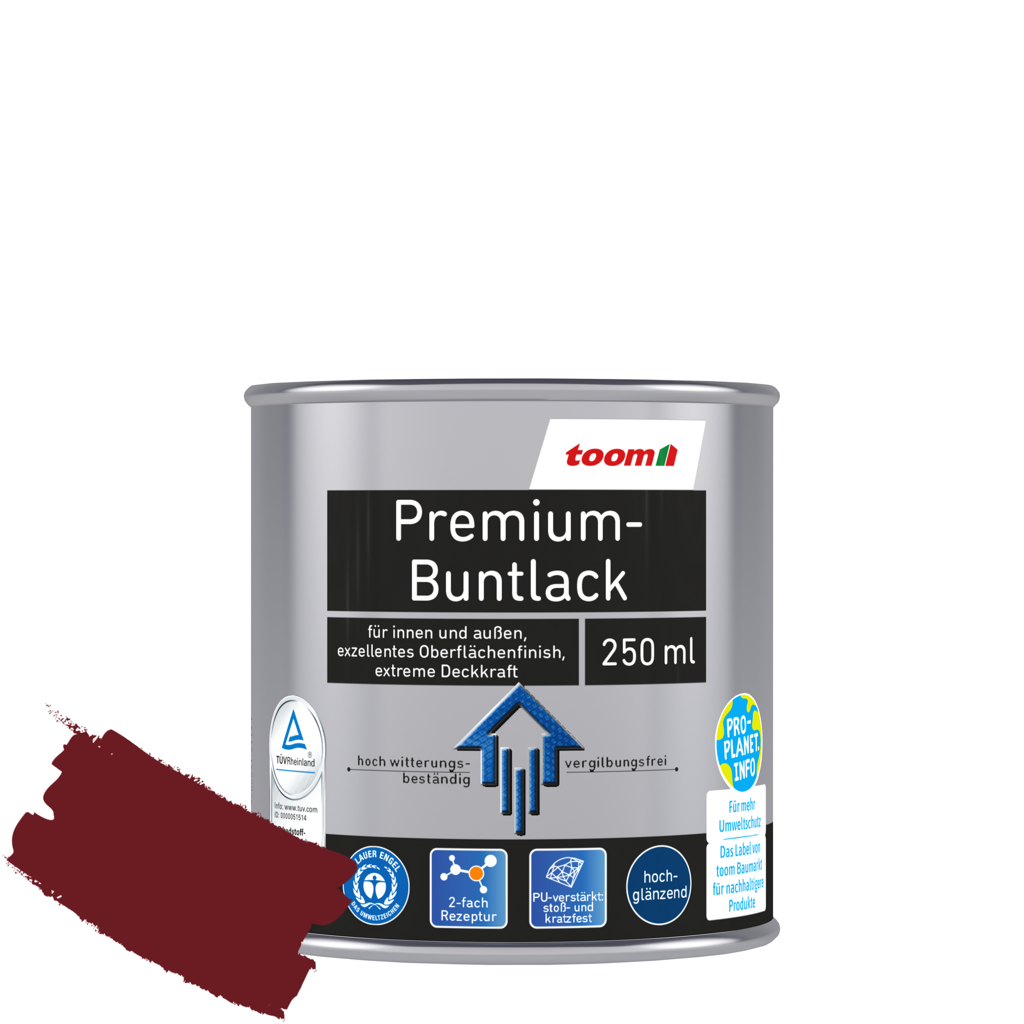 Premium-Buntlack purpurrot glänzend 250 ml + product picture