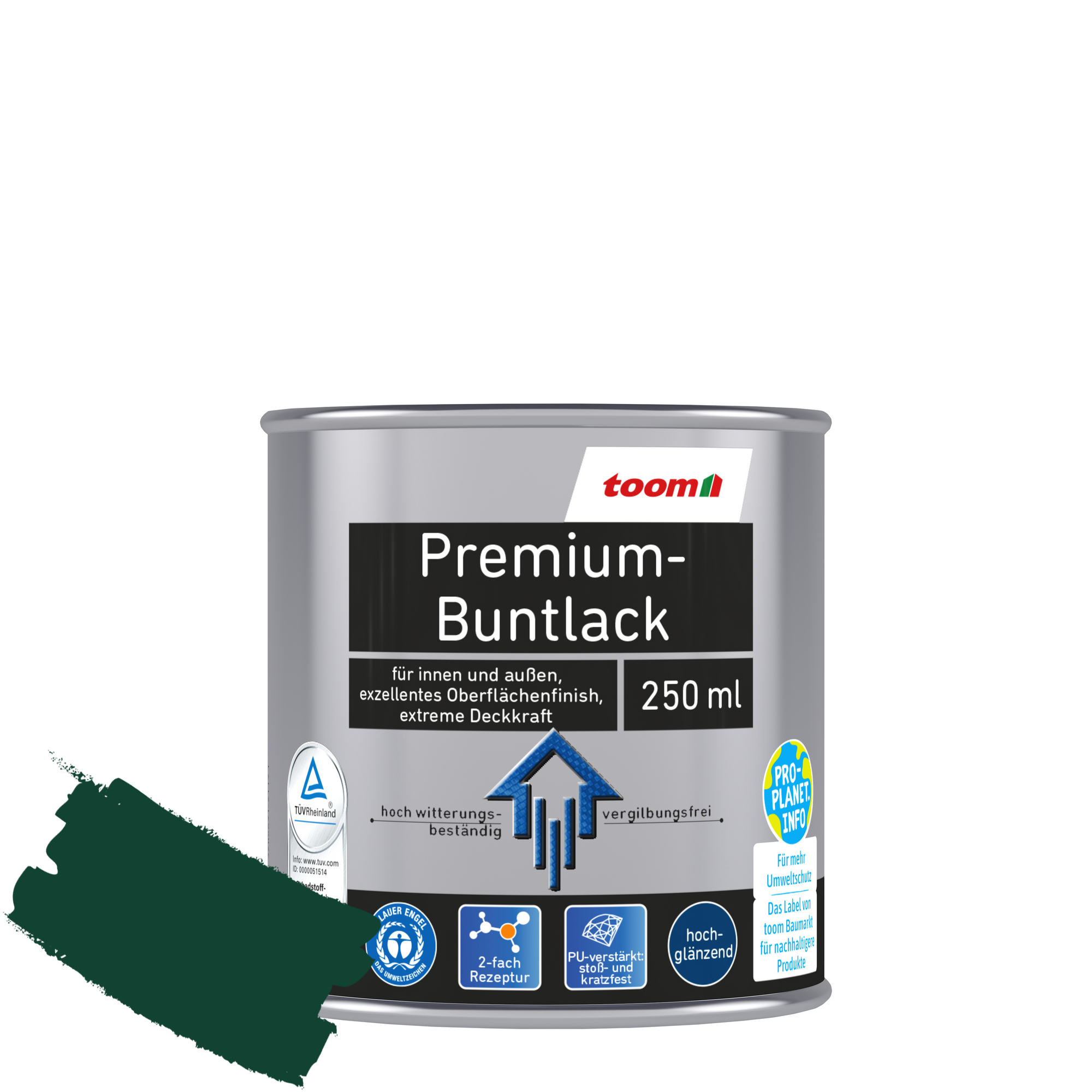 Premium-Buntlack moosgrün glänzend 250 ml + product picture