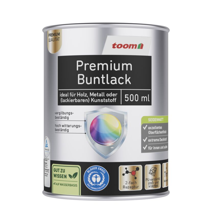 Premium-Buntlack moosgrün seidenmatt 500 ml