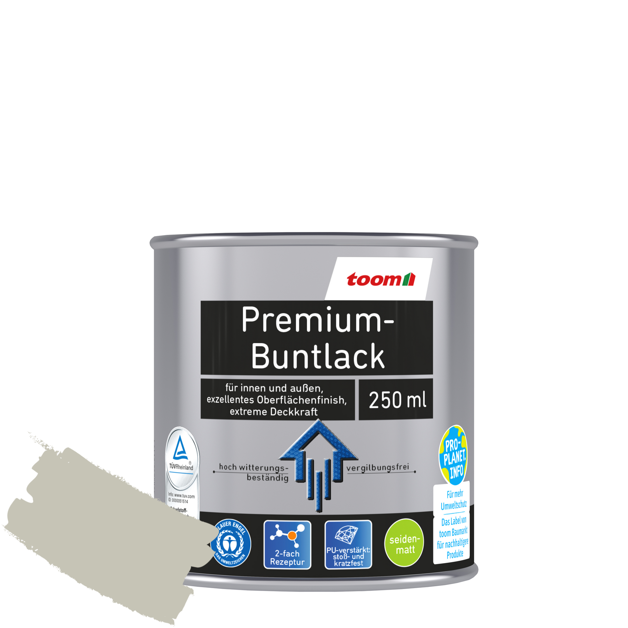 Premium-Buntlack taupe seidenmatt 250 ml + product picture