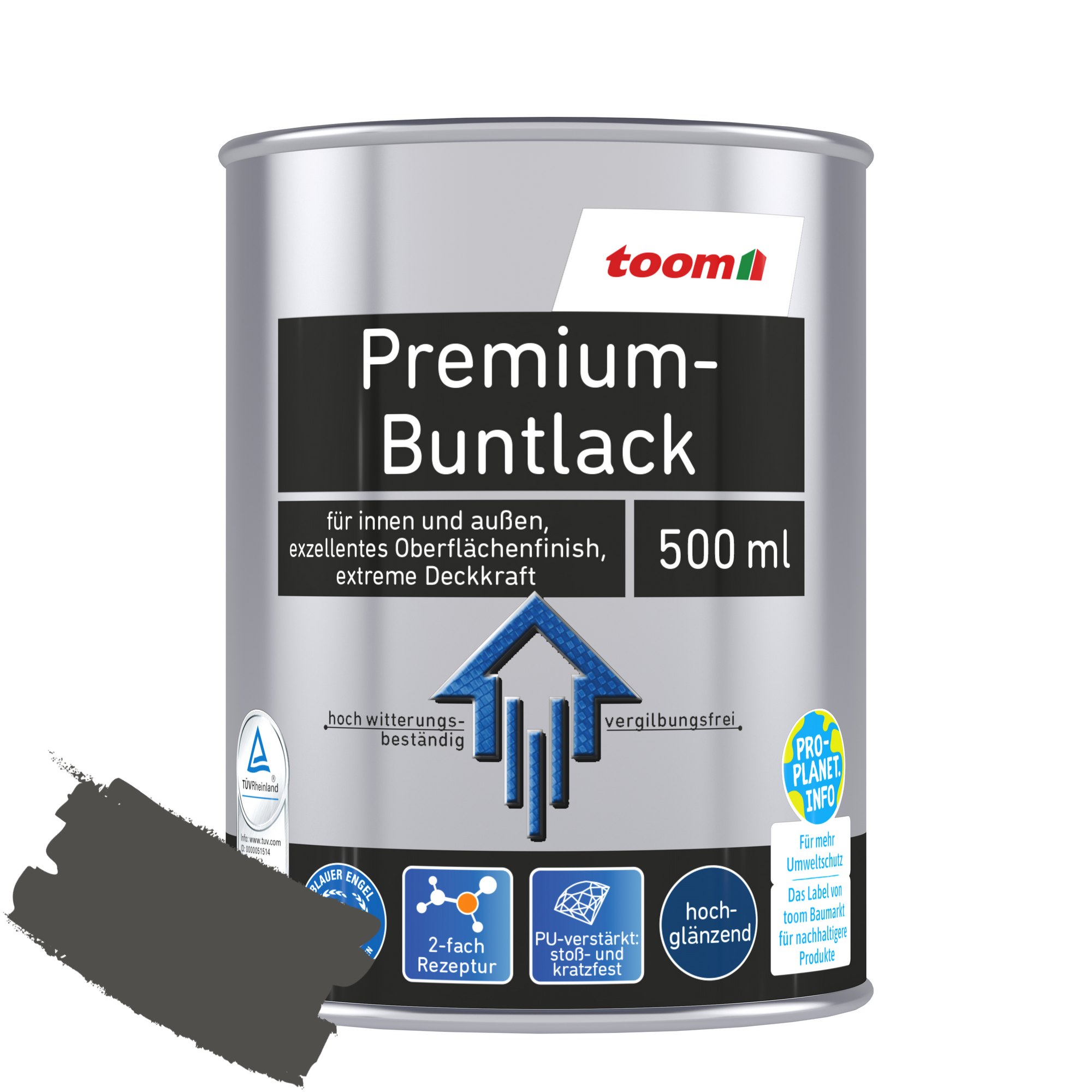 Premium-Buntlack silberfarben glänzend 500 ml + product picture