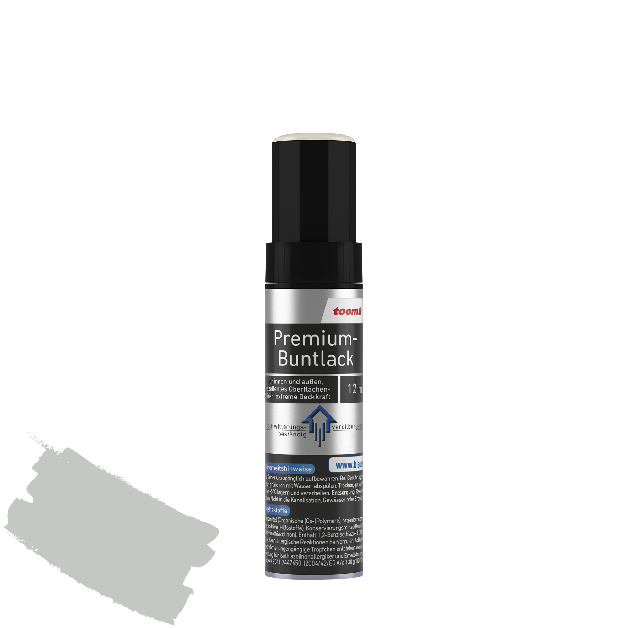 Premium-Buntlackstift lichtgrau glänzend 12 ml