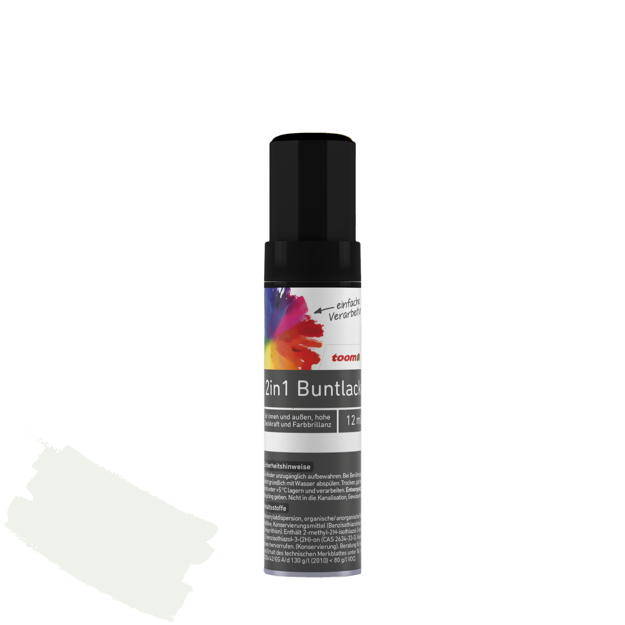 2in1 Buntlackstift edelweiß seidenmatt 12 ml