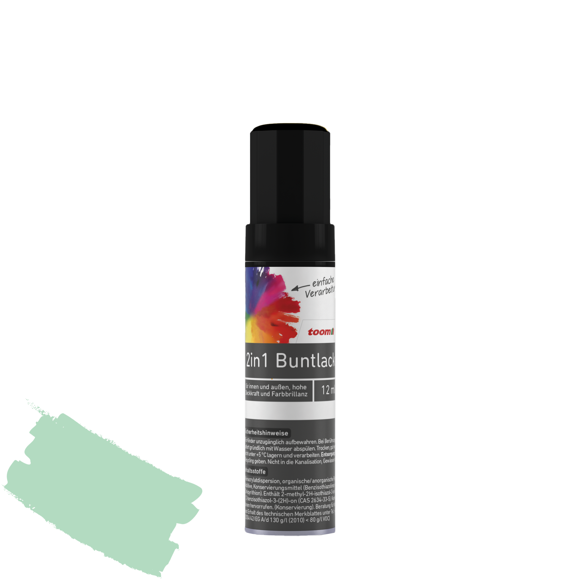 2in1 Buntlackstift minzgrün glänzend 12 ml