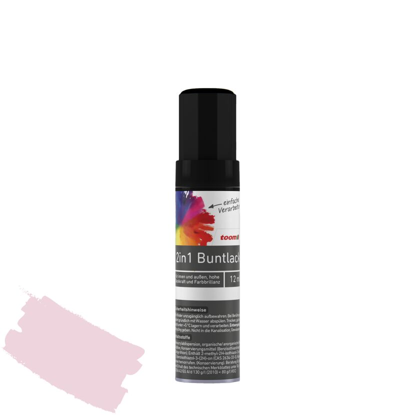 2in1 Buntlackstift 'Flamingo' rosa matt 12 ml