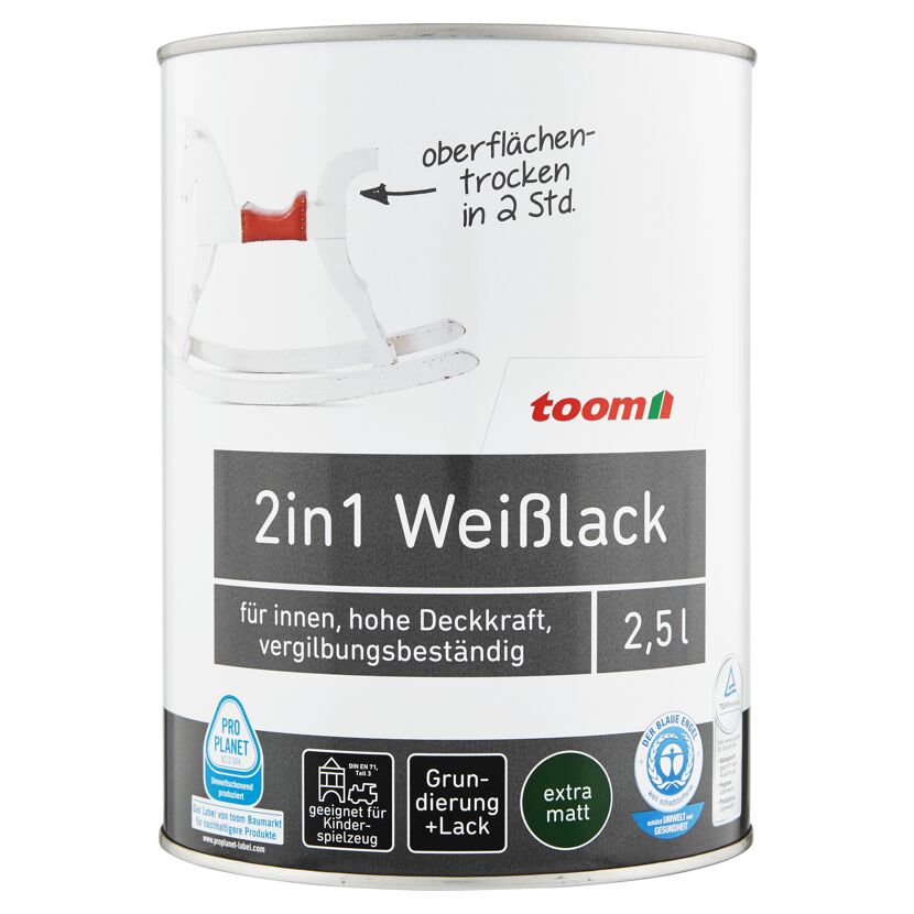 Weißlack 2in1 extra matt 2,5l