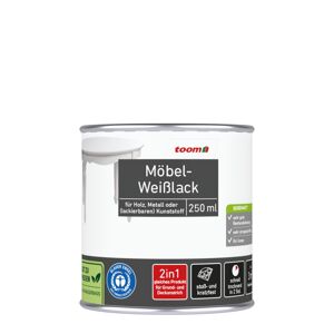 Möbel-Weißlack reinweiß seidenmatt 250 ml