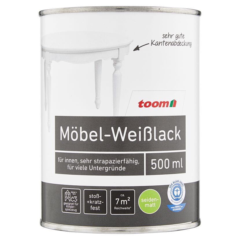 Toom Möbel-Weißlack, 500 ml Dose