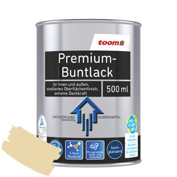 Premium-Buntlack elfenbeinfarben glänzend 500 ml