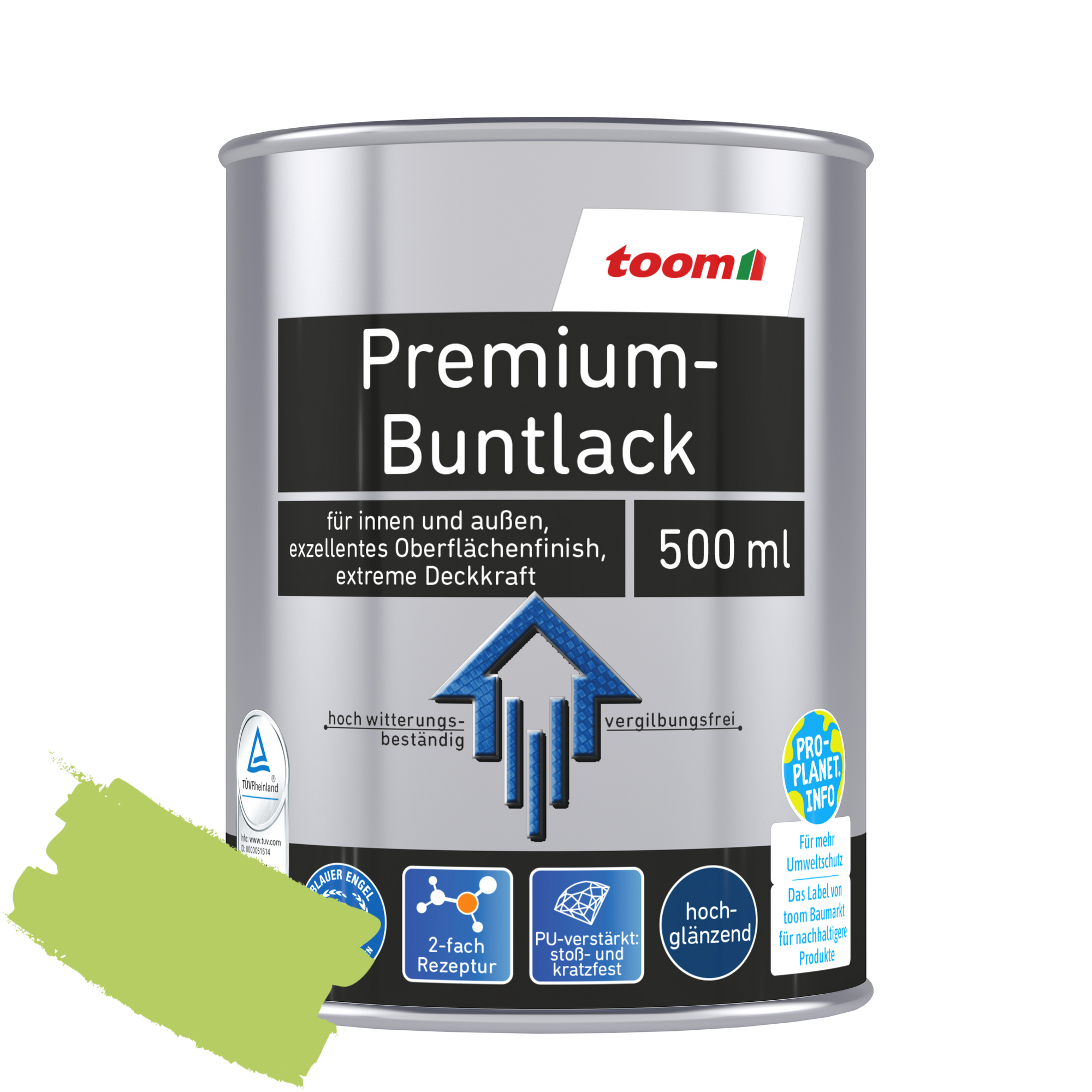 Premium-Buntlack hellgrün glänzend 500 ml + product picture