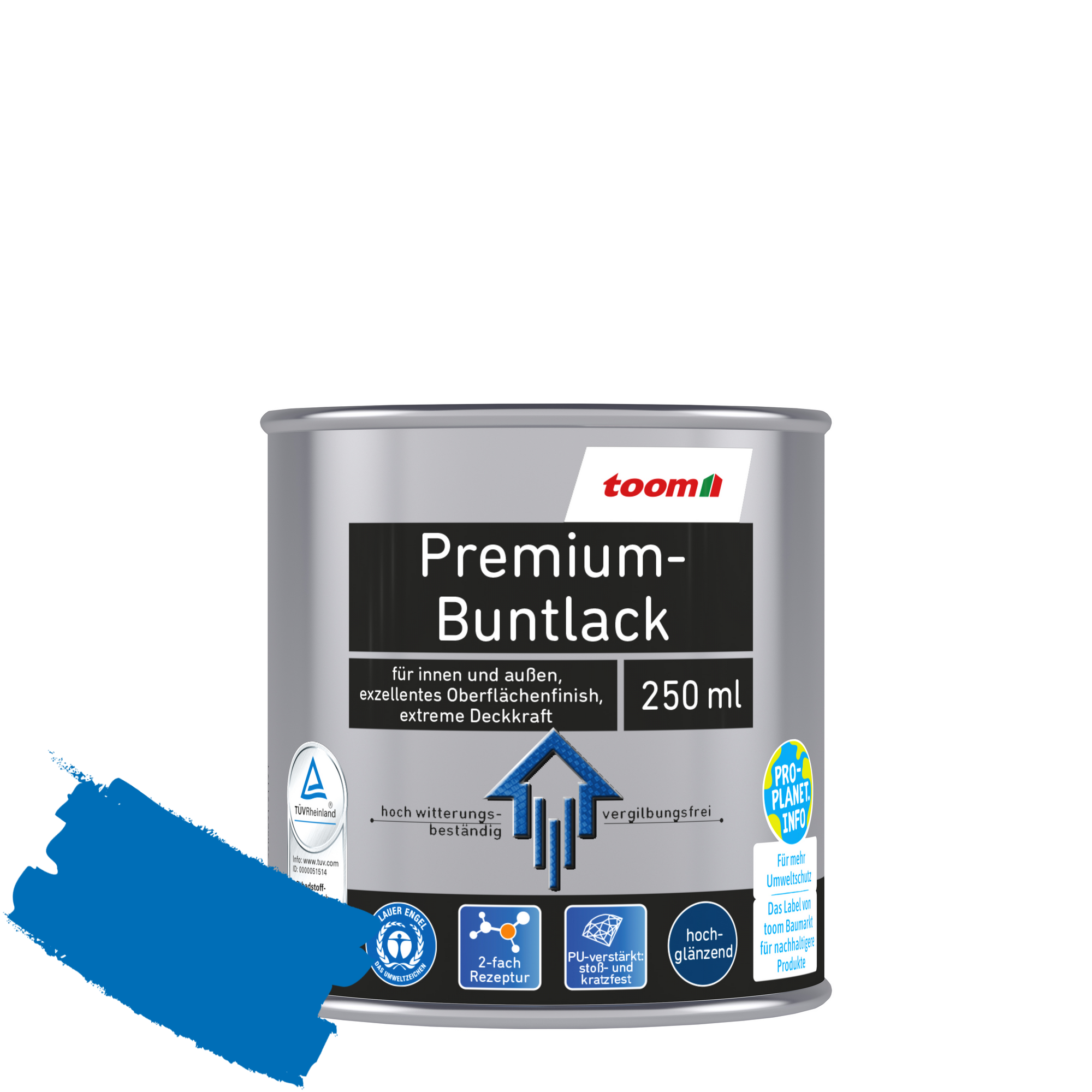 Premium-Buntlack pazifikblau glänzend 250 ml + product picture