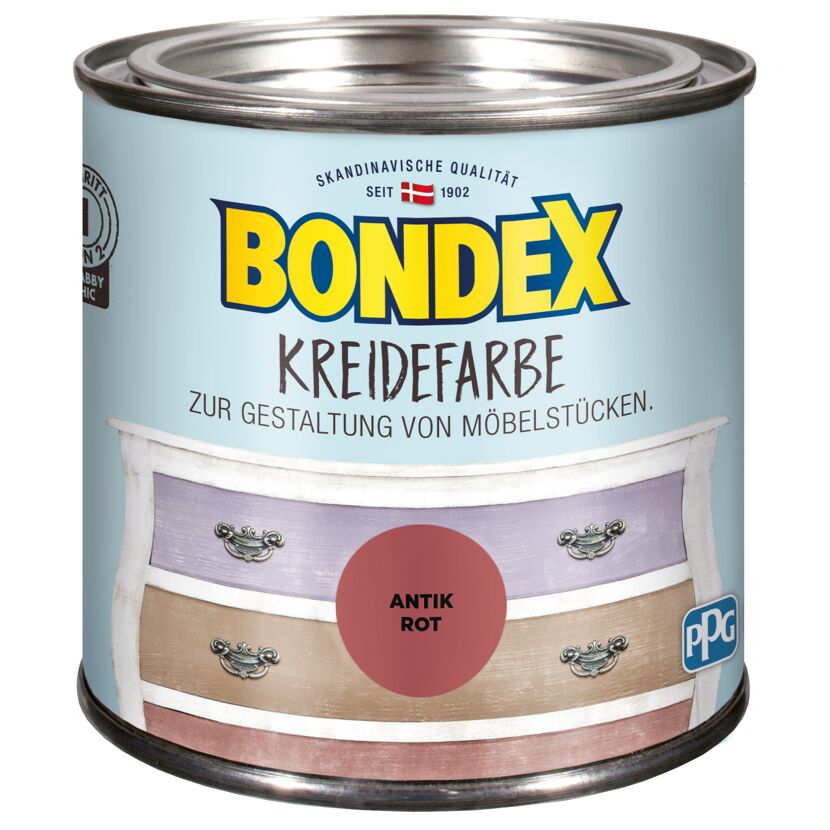 Bondex Kreidefarbe Antik Rot Farbdose