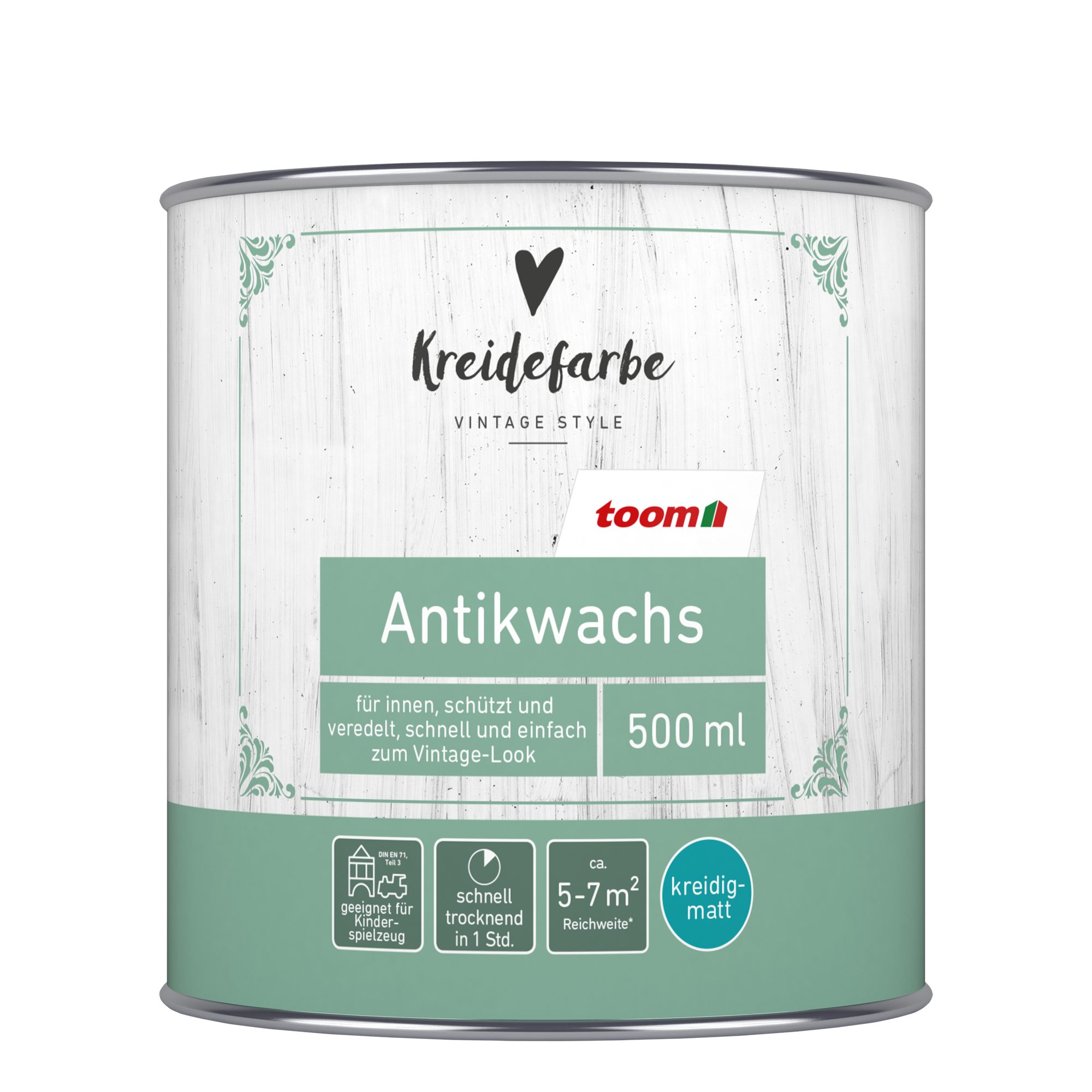 Antikwachs dunkelgrau matt 500 ml + product picture