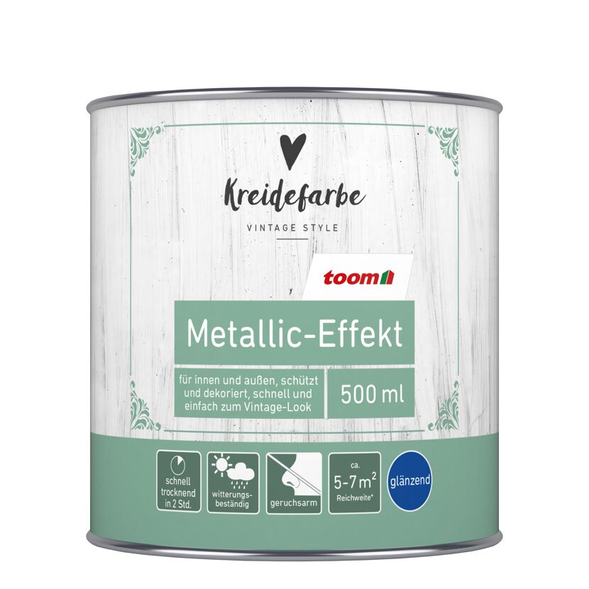 Kreidefarbe-Effekt-Lack perlmuttfarben glänzend 500 ml