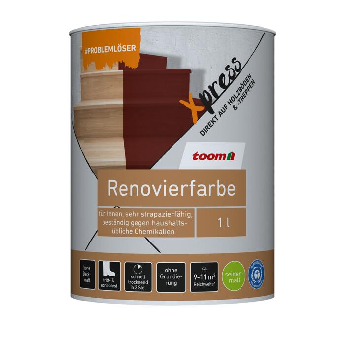 Toom Renovierfarbe Fur Holzboden Und Treppen Silbergrau Seidenmatt 1 L ǀ Toom Baumarkt