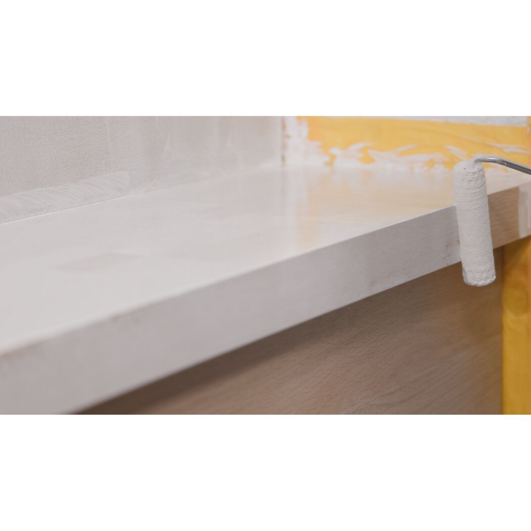 Renovierfarbe für Holzböden- und Treppen cremeweiß seidenmatt 1 l