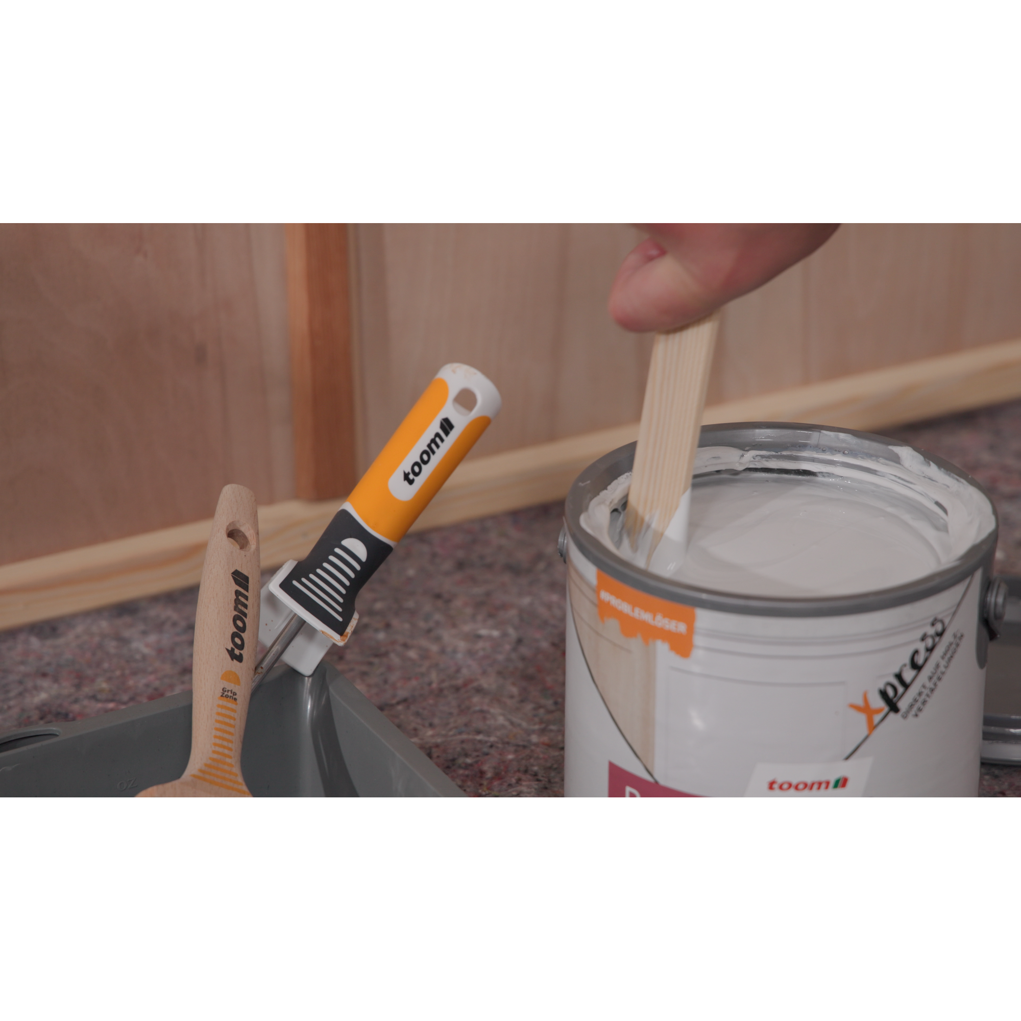 Renovierfarbe für Holzvertäfelungen weiß matt 2,5 l