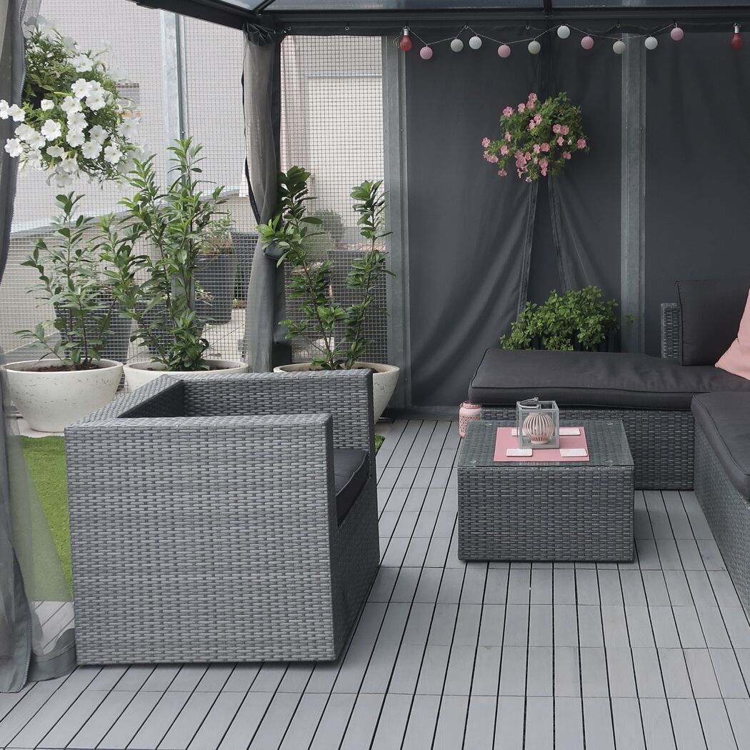 Renovierfarbe für Terrassen graphitfarben matt 2,5 l