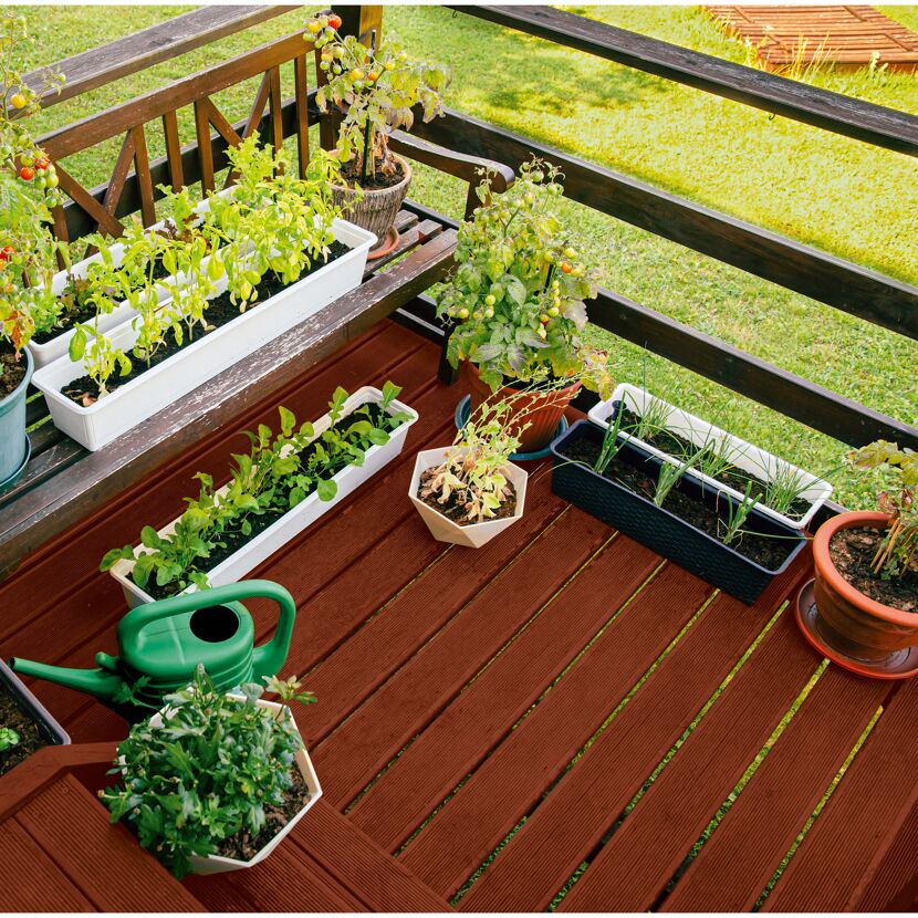 Renovierfarbe für Terrassen dunkelbraun matt 2,5 l