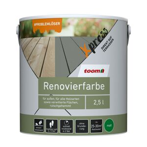 Renovierfarbe für Terrassen rotbraun seidenmatt 2,5 l