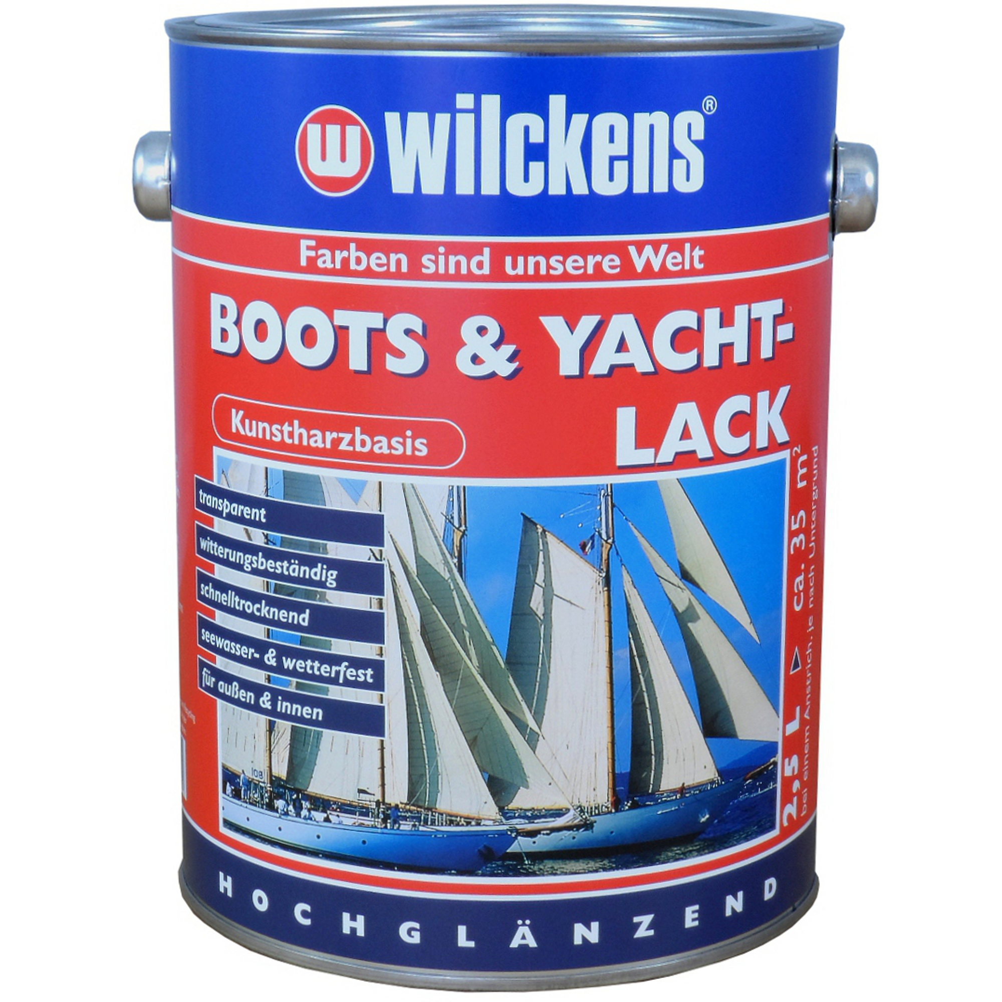 Boots- und Yachtlack transparent hochglänzend 2,5 l + product picture