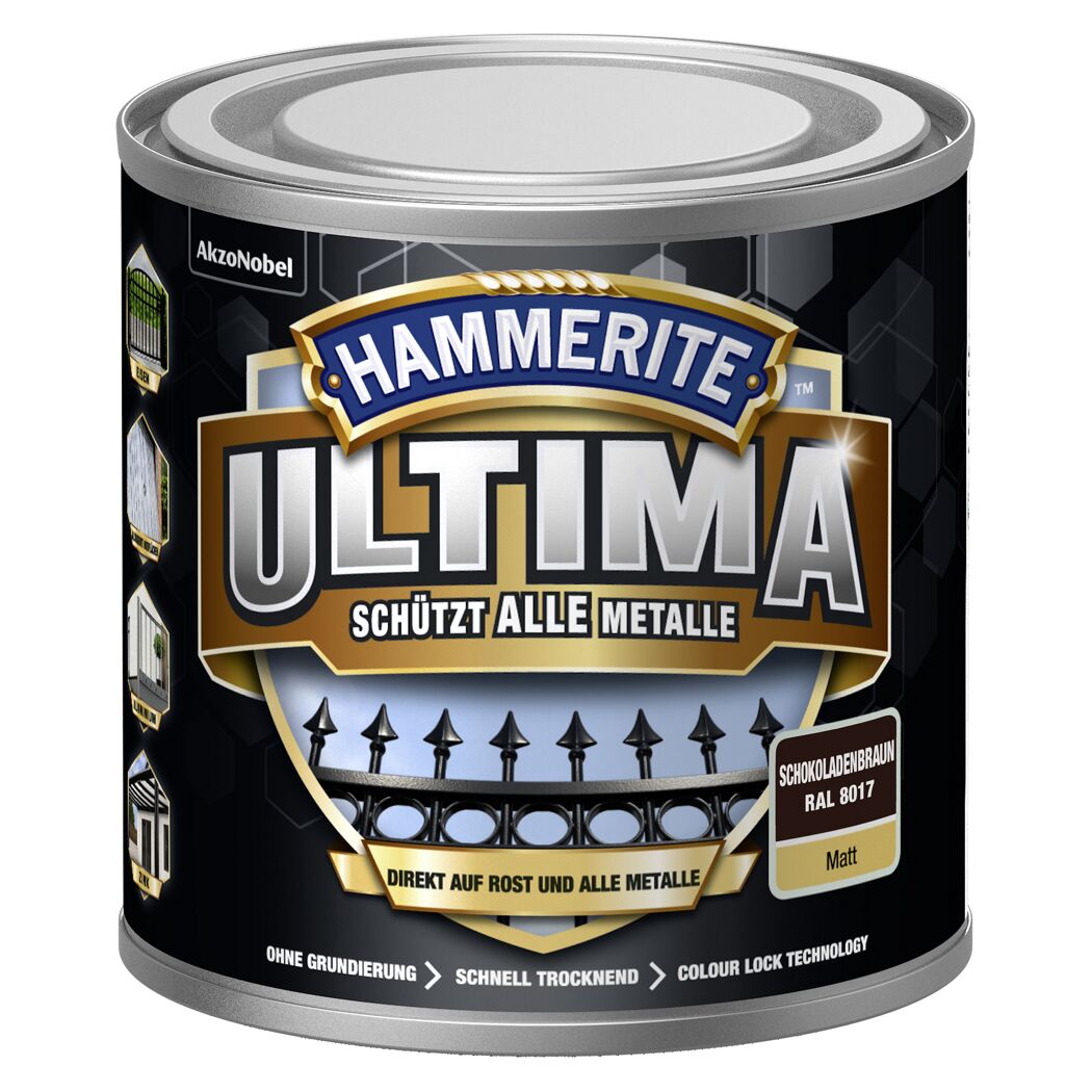 Hammerite Ultima Metallschutzlack in schokoladenbraun