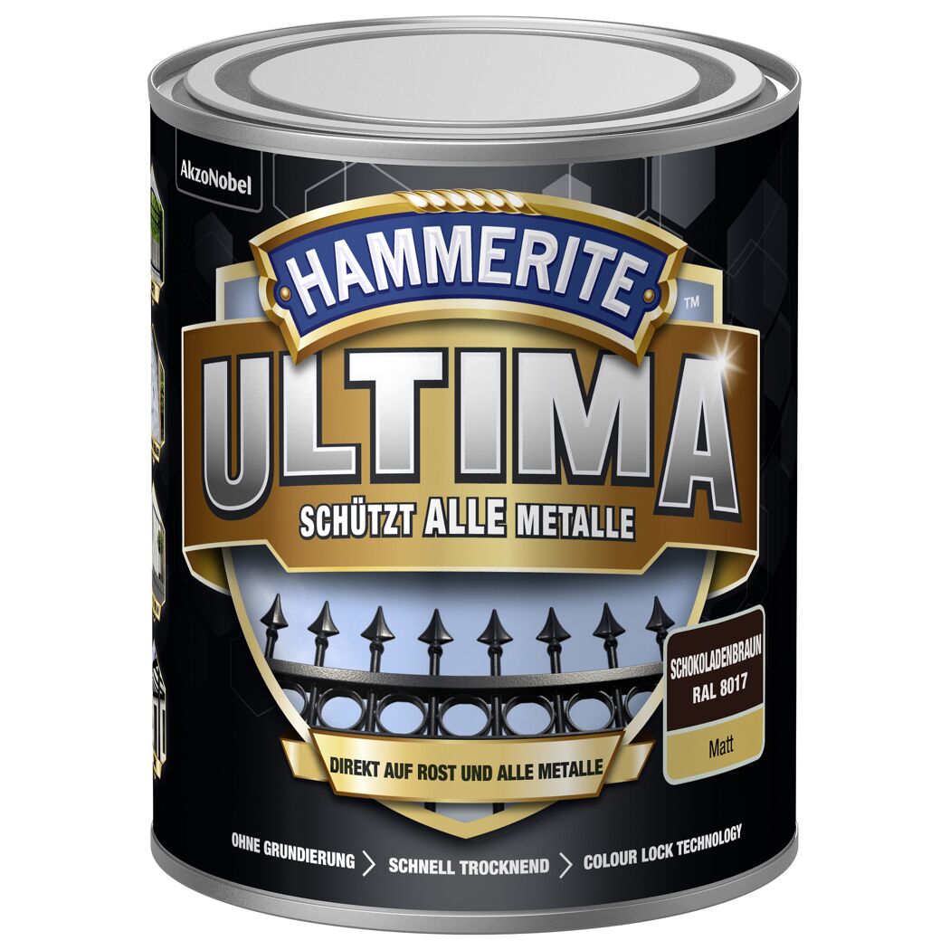 Hammerite Ultima Metallschutzlack in Schokoladenbraun