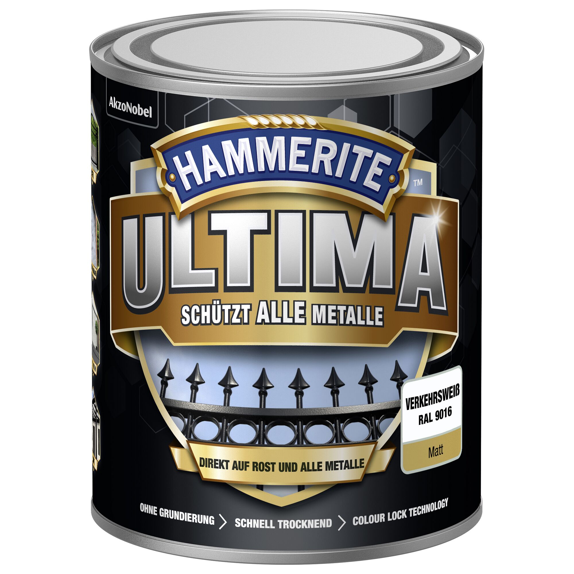 Hammerite Ultima Metallschutzlack in Verkehrsweiß, matt