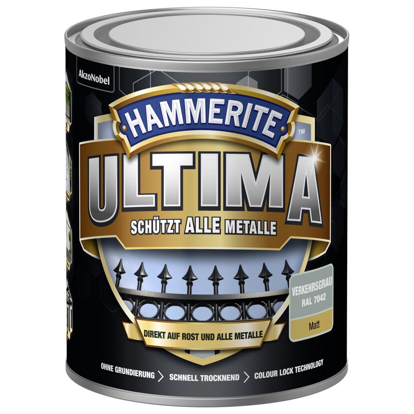 Hammerite Ultima Metallschutzlack in Verkehrsgrau