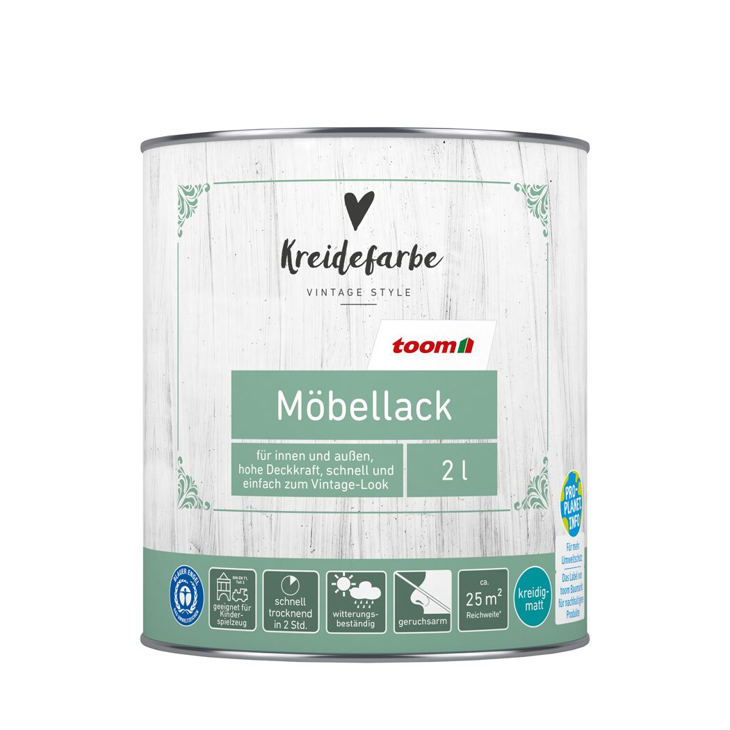 Toom Möbellack Kreidefarbe Vintage Style 2l
