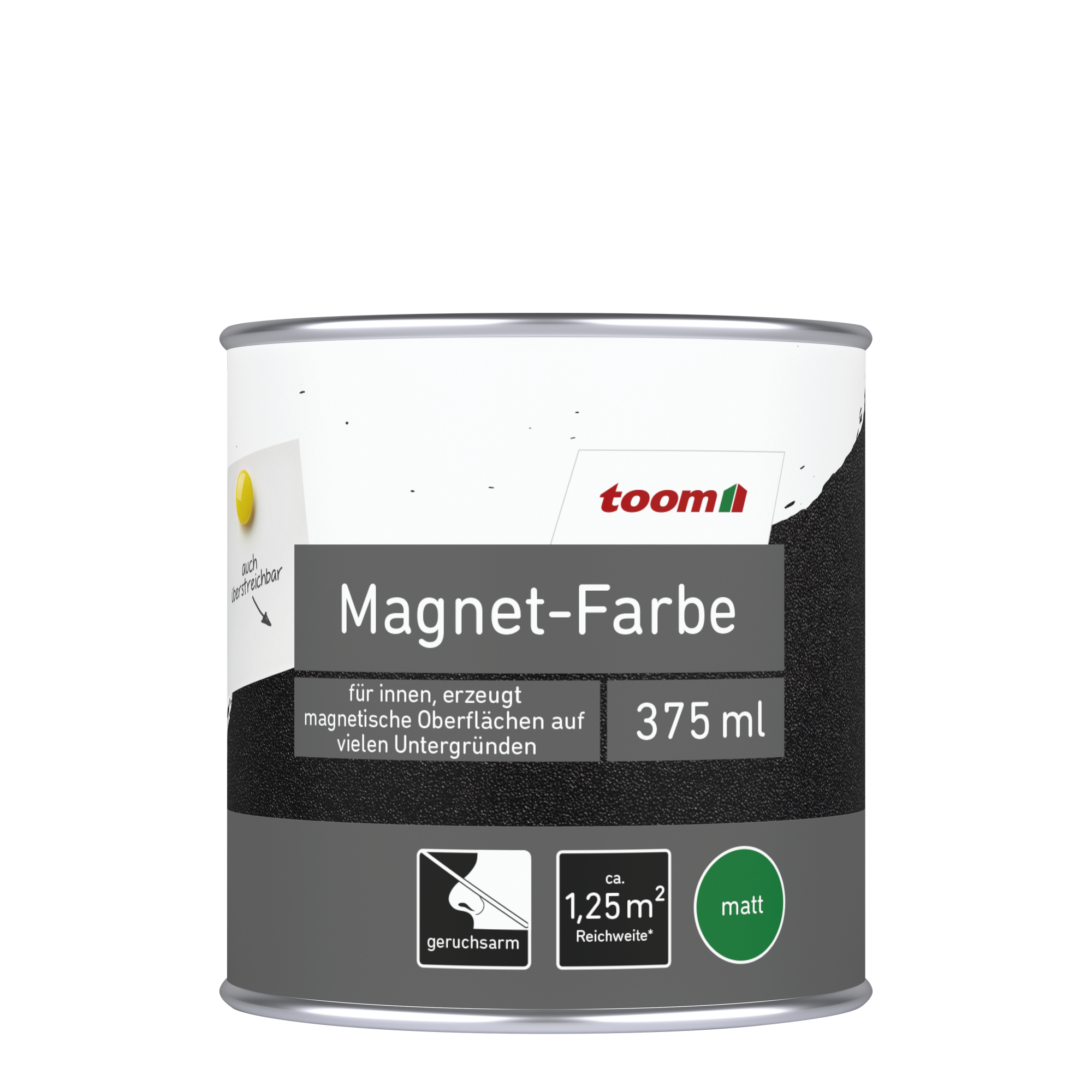Magnet-Lack grau matt 375 ml + product picture