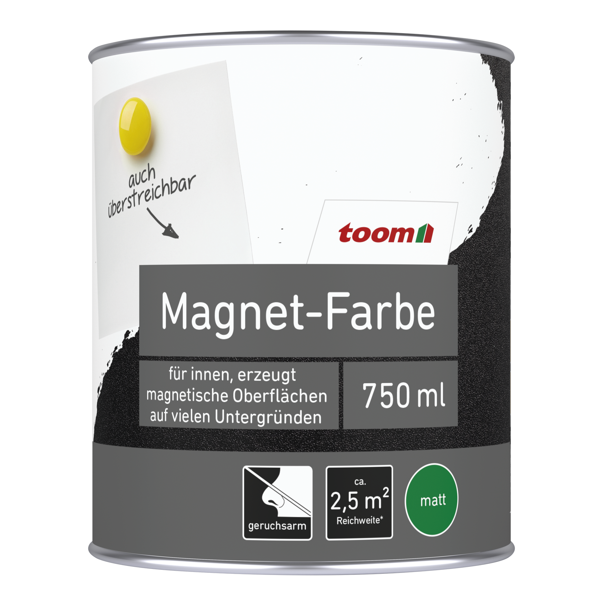 Magnet-Lack grau matt 750 ml + product picture