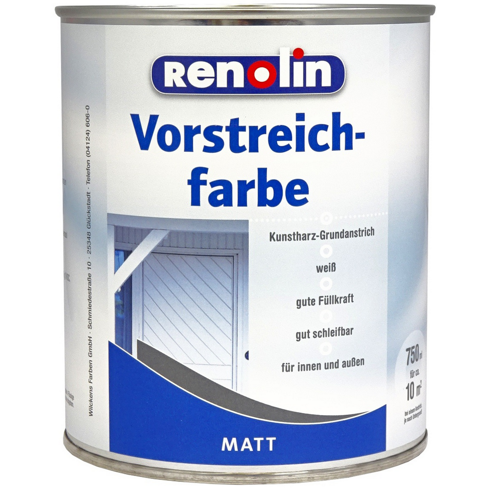 Vorstreichfarbe weiß-matt 750 ml + product picture